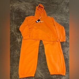Sinclair Orange Hoodie and Sweatpants Set Size 2XL NWT